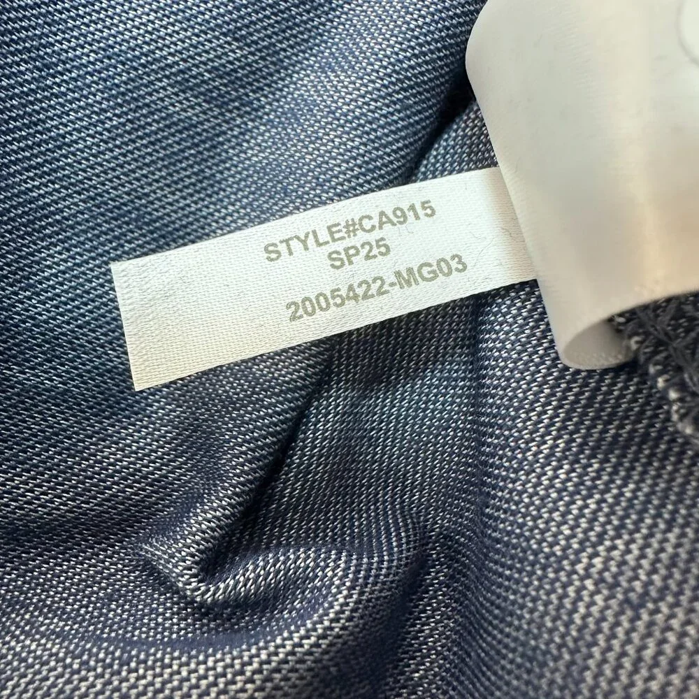 J. Crew Men's Performance Knit Oxford Button Down Long Sleeve Shirt Size L, Blue